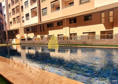 Le Zen Hivernage. Vente 3 chambres dans résidence avec grande piscine – 198 500€